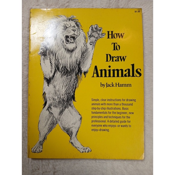 Perigee Books Other - How To Draw Animals by Jack Hamm Paperback 1969